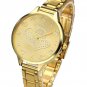 Top Plaza Ladies Gold Bracelet Watch - Analog Quartz Thin Steel Band Hearts Love