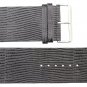 Moog Paris Black Calf Leather Band Replacement, Lizard Pattern, Pin Clasp, 36mm
