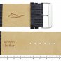 Moog Paris Black Calf Leather Band Replacement, Lizard Pattern, Pin Clasp, 36mm