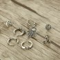 8 PCS Vintage Fake Stud Earring Set Cuff Earrings Set For Women Girl