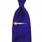 Medieval Weapon Sword Tie Clip Silver Gold Gift Box Wedding Bar Clasp
