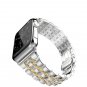 AWSTECH New 38mm Stainless Steel Metal Replacement Watchband Bracelet with Butte