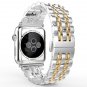 AWSTECH New 38mm Stainless Steel Metal Replacement Watchband Bracelet with Butte