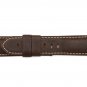 24/22mm Genuine Calf Leather Deployment Style Asso Watch Band for Panerai 44