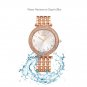 SK Women’s Watches Rose Gold Stainless Steel Jewelry Watches Band Round Dial B