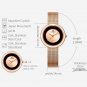 STARKING Woven Mesh Band Watch Quartz Adjustable Strap BL0986 Rose Gold Stainles
