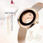 STARKING Woven Mesh Band Watch Quartz Adjustable Strap BL0986 Rose Gold Stainles