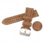 26mm Calf Leather Padded Genuine Strap Watch Band Replacement Kit Stainl