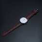 Quartz Watch Men Unisex Business Leather Strap Analog Watches Simple Design Brow