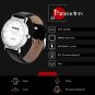 Quartz Watch Men Unisex Business Leather Strap Analog Watches Simple Design Brow
