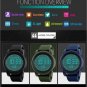 Mens Sport Wrist Watches OUBAO Waterproof LED Analog Digital Alarm Date Military