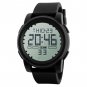 Mens Sport Wrist Watches OUBAO Waterproof LED Analog Digital Alarm Date Military