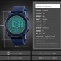 Mens Sport Wrist Watches OUBAO Waterproof LED Analog Digital Alarm Date Military