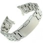 Ritche 22mm Stainless Steel Bracelet Watch Band Strap Curved End Solid Links Col