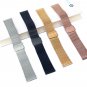 18mm Stainless Steel Mesh Watch Band Bracelet Strap Replacement Wristband with D