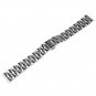 Beauty7 Silver Tone 16mm Polished Stainless Steel Solid Link Watch Band Bracelet
