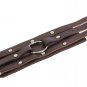 Neptune Giftware Leather Wide Triple Strap Cuff Wrap Gothic Wristband Buckle Fas