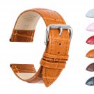 Ullchro Watch Strap Replacement Genuine Leather Watch Band Stitched Edging Bambo