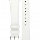 Signature Easy in white 21 mm watch band. Replacement watch strap. Genuine leath