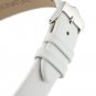 Signature Easy in white 21 mm watch band. Replacement watch strap. Genuine leath