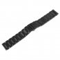 Beauty7 Black 24mm Brushed Finish Stainless Steel Link Wrist Watch Band Bracelet