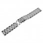 Beauty7 Brushed Polished Two Tone Finish 24mm Stainless Steel Link Wrist Watch