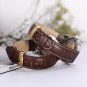 iStrap 19mm Calf Leather Watch Band Strap W/ Rose Gold Steel Push Button Deploym