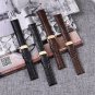 iStrap 19mm Calf Leather Watch Band Strap W/ Rose Gold Steel Push Button Deploym