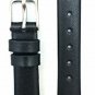 11mm Black Genuine Leather Watch band | Flat, Elegant Calfskin Replacement Wrist