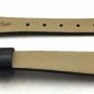 11mm Black Genuine Leather Watch band | Flat, Elegant Calfskin Replacement Wrist