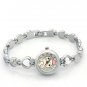 Renos Womens Ladies Lovely Pink Rabbits Cartoon Heart Shape Charms Strap Jewelry