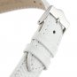 Signature Dragon in white 16 mm watch band. Replacement watch strap. Genuine lea