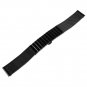 Beauty7 Black 18mm Stainless Steel Link Mesh Two Tone Watch Band Bracelet Stra