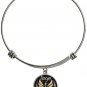 Carly Creations Guardian Angel Silver Expandable Charm Bangle Bracelet