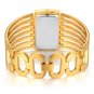 Women Luxury Gold Bangle Watch Fashion Stainless Automatic Watch Designer Cuff B