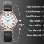 Women Elegant Simple Rose Gold Tone Bracelet Watch Japanese Movement Quartz