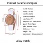Women's Wood Watch Natural Handmade Wood Quartz Movement Genuine Leather