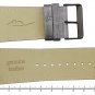 Moog Paris Gray Leather Band Replacement, Pin Clasp, 34mm Strap _ B34010