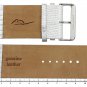 Moog Paris Silver Fabric Band Replacement, Lizard Pattern, Pin Clasp, 36mm Strap