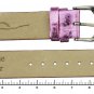 Moog Paris Purple Calf Leather Band Replacement, Metallic Pattern, Pin Clasp, 16