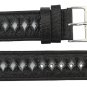 Moog Paris Black Calf Leather Band Replacement, Pin Clasp, 20mm Strap _ B20002