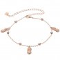 Girls Charm Foot Jewelry Rose Gold Link Chain Pineapple Anklet Bracelet Sandal B