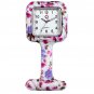 Lancardo Nurses Fashion Coloured Patterned Silicon Rubber Fob Watches - Colourfu