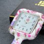 Lancardo Nurses Fashion Coloured Patterned Silicon Rubber Fob Watches - Colourfu