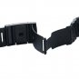 YISUYA Black 22mm Solid Stainless Steel Watch Band Polished Metal Bracelet