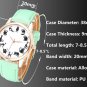 Fun Animal Series Twelve Cute Cats Scale Rose Golden Case PU Leather Strap