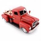 Vintage Looking Antique 8" Handcrafted Red Truck Vehicle Car Model