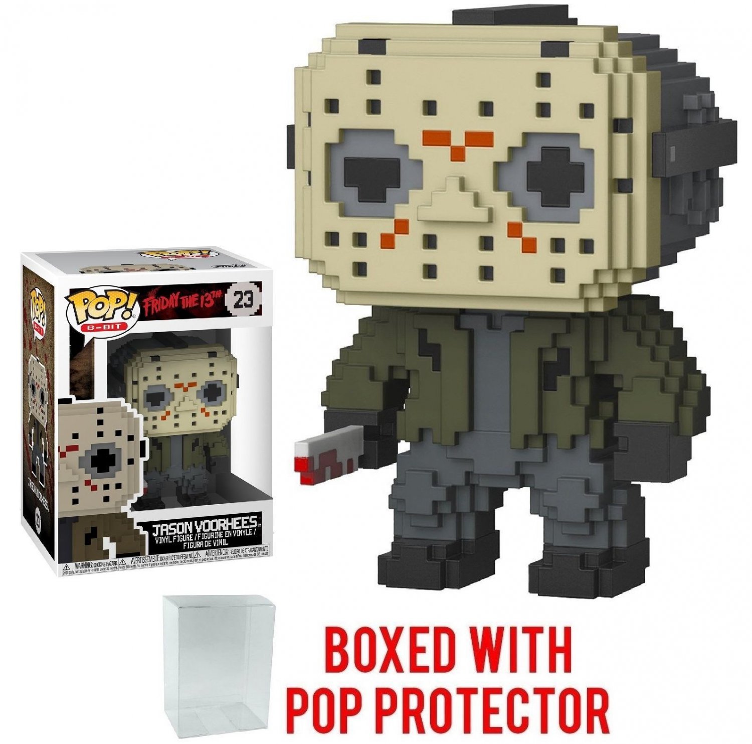 Funko 8-Bit Pop! Horror: Friday the 13th - Jason Voorhees Vinyl Figure Pop BOX
