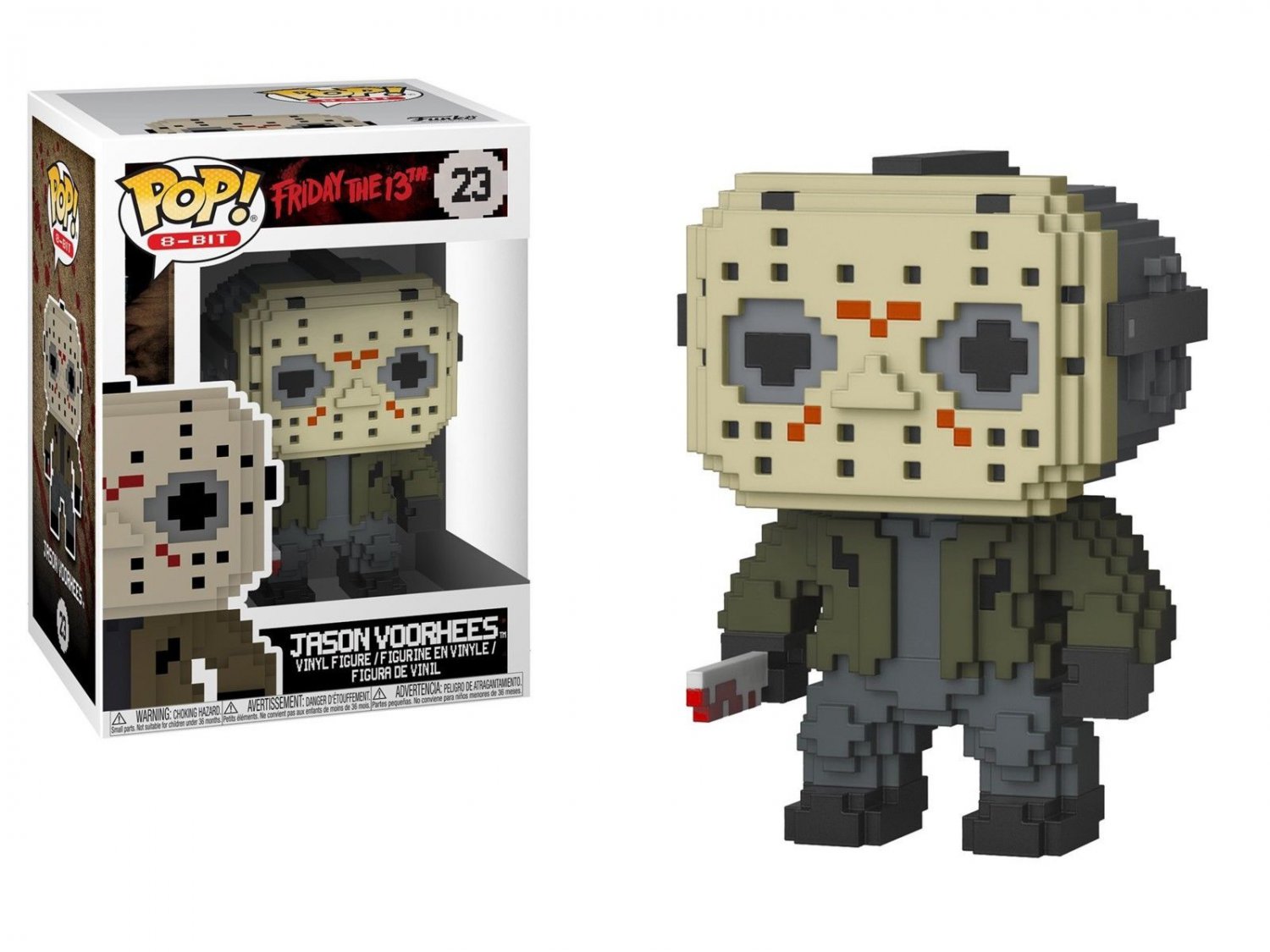 Funko 8 Bit Pop Horror Friday The 13th Jason Voorhees Vinyl Figure