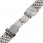 YISUYA Silver 22mm Band Stainless Steel Mesh Web Wrist Watch Band Strap Bracelet
